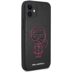 Buy Karl Lagerfeld KLHCP12SPCUIKPI Apple iPhone 12 mini pink hardcase Karl Ikonik Outline - KLD372PNK - {ean13} - Home Screen Store Europe