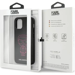 Kup Etui Karl Lagerfeld KLHCP12SPCUIKPI Apple iPhone 12 mini różowy/pink hardcase Karl Ikonik Outline - KLD372PNK - {ean13} - Sklep Home Screen