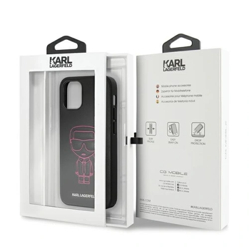 Kup Etui Karl Lagerfeld KLHCP12SPCUIKPI Apple iPhone 12 mini rózsaszín/pink hardcase Karl Ikonik Outline - KLD372PNK - {ean13} - Sklep Home Screen