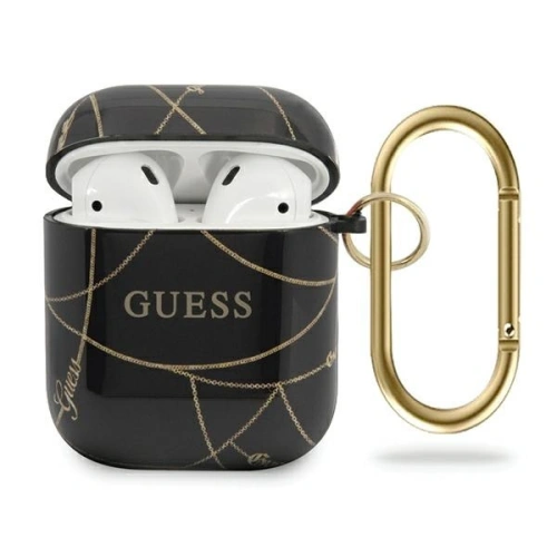 Kup Guess Apple GUACA2TPUCHBK AirPods Hülle schwarz/schwarz Gold Chain Collection - GUE664BLK - {ean13} - Sklep Home Screen