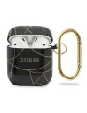 Guess GUACA2TPUCHBK Apple AirPods kryt černý/black Gold Chain Collection