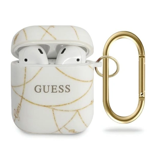 Kup Guess GUACA2TPUCHWH Apple AirPods cover biały/white Gold Chain Collection - GUE665WHT - {ean13} - Sklep Home Screen