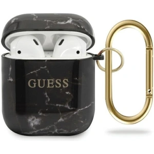 Kup Guess GUACA2TPUMABK Apple AirPods cover negru/black Marble Collection - GUE666BLK - {ean13} - Sklep Home Screen
