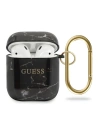 Guess GUACA2TPUMABK Apple AirPods cover czarny/black Marble Collection