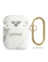 Guess GUACA2TPUMAWH Apple AirPods cover alb/marble alb Colecția Marble