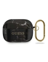 Guess Apple GUACAPTPUMABK AirPods Pro Hülle schwarz/schwarz Marble Collection