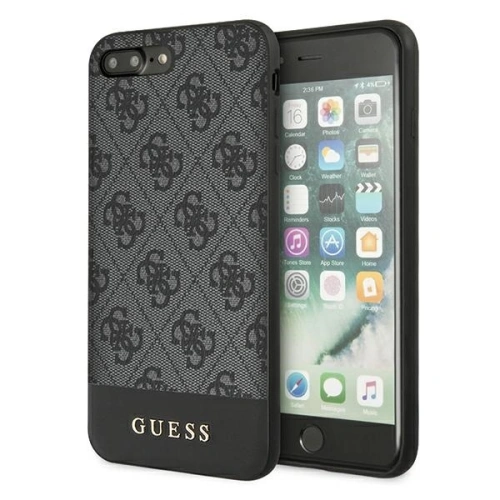 Kup Guess Apple GUHCI8LG4GLGR iPhone 7/8 Plus grau/grau Hartschalenetui 4G Stripe Kollektion - GUE673GRY - {ean13} - Sklep Home Screen