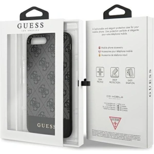 Kup Guess GUHCI8LG4GLGR Apple iPhone 7/8 Plus szary/grey hardcase 4G Stripe Collection - GUE673GRY - {ean13} - Sklep Home Screen