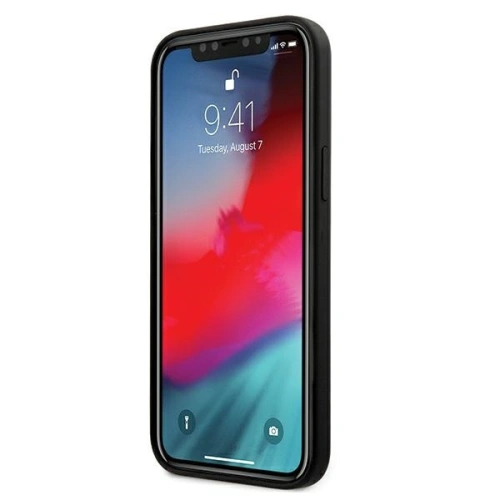 Kup Etui Guess GUHCP12LLSLMGBK Apple iPhone 12 Pro Max negru/czarny hardcase Silicon Script Logo Aurit - GUE674BLK - {ean13} - Sklep Home Screen