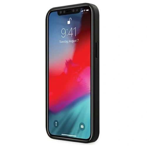 Kup Etui Guess GUHCP12LPU4GHBK Apple iPhone 12 Pro Max szary/grey hardcase 4G Triangle Collection - GUE678GRY - {ean13} - Sklep Home Screen