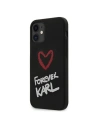 Etui Karl Lagerfeld KLHCP12SSILKRBK Apple iPhone 12 mini černý/black hardcase Silicone Forever Karl