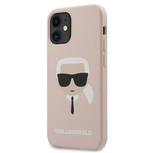 Kup Etui Karl Lagerfeld KLHCP12SSLKHLP Apple iPhone 12 mini roz cu deschidere/light pink hardcase Silicon Karl`s Head - KLD377PNK - {ean13} - Sklep Home Screen