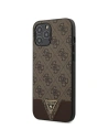 Etui Guess GUHCP12LPU4GHBR Apple iPhone 12 Pro Max hnědý/brown hardcase 4G Triangle Collection