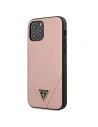 Guess Apple Tasche GUHCP12LVSATMLPI iPhone 12 Pro Max rosa/rosa Hartschalenetui Saffiano