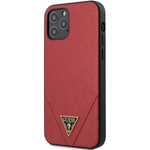 Kup Etui Guess GUHCP12LVSATMLRE Apple iPhone 12 Pro Max czerwony/red hardcase Saffiano - GUE684RED - {ean13} - Sklep Home Screen