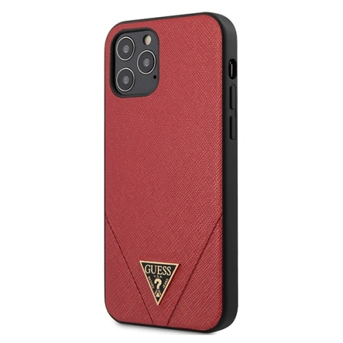 Kup Guess Apple Tasche GUHCP12LVSATMLRE iPhone 12 Pro Max rot/rot Hartschale Saffiano - GUE684RED - {ean13} - Sklep Home Screen