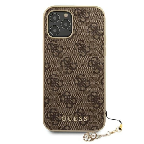 Kup Etui Guess GUHCP12MGF4GBR Apple iPhone 12/12 Pro brązowy/brown hardcase 4G Charms Collection - GUE685BR - {ean13} - Sklep Home Screen
