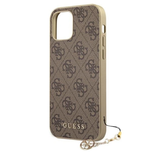 Kup Etui Guess GUHCP12MGF4GBR Apple iPhone 12/12 Pro brązowy/brown hardcase 4G Charms Collection - GUE685BR - {ean13} - Sklep Home Screen