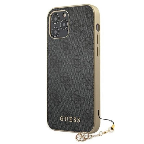 Kup Etui Guess GUHCP12MGF4GGR Apple iPhone 12/12 Pro szürke/grey hardcase 4G Charms Collection - GUE686GRY - {ean13} - Sklep Home Screen