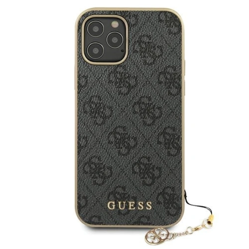 Kup Etui Guess GUHCP12MGF4GGR Apple iPhone 12/12 Pro szürke/grey hardcase 4G Charms Collection - GUE686GRY - {ean13} - Sklep Home Screen