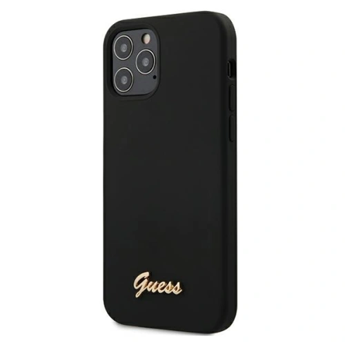 Kup Guess Apple Tasche GUHCP12MLSLMGBK iPhone 12/12 Pro schwarz/schwarz Hartschale Silikon Script Gold Logo - GUE687BLK - {ean13} - Sklep Home Screen