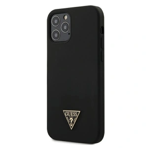 Kup Etui Guess GUHCP12MLSTMBK Apple iPhone 12/12 Pro fekete/czarny hardcase Szilikon Háromszög Logo - GUE689BLK - {ean13} - Sklep Home Screen