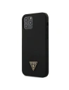 Etui Guess GUHCP12MLSTMBK Apple iPhone 12/12 Pro fekete/czarny hardcase Szilikon Háromszög Logo