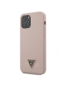 Etui Guess GUHCP12MLSTMLP Apple iPhone 12/12 Pro jasnorůžový/light pink hardcase Silicone Triangle Logo