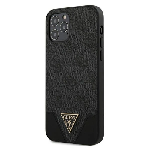 Kup Guess Apple Tasche GUHCP12MPU4GHBK iPhone 12/12 Pro grau/grau Hartschale 4G Triangle Collection - GUE691GRY - {ean13} - Sklep Home Screen
