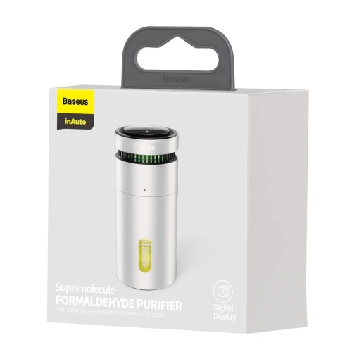 Buy Baseus car air purifier, with formaldehyde indicator (silver) - BSU1813SLV - {ean13} - Home Screen Store Europe