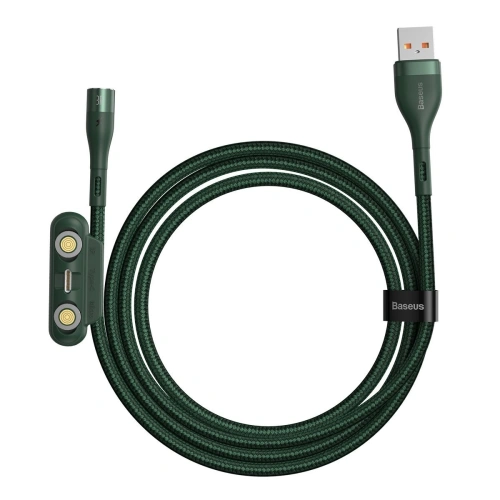 Kup Cablul USB Baseus Fast 4w1 USB la USB-C / Lightning / Micro 3A 1m (verde) - BSU1814GRN - {ean13} - Sklep Home Screen