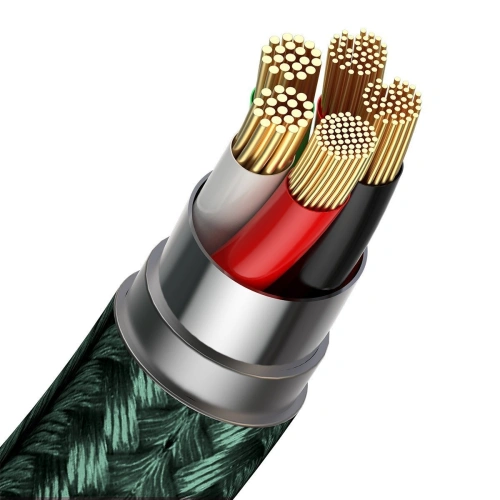 Kup Cablul USB Baseus Fast 4w1 USB la USB-C / Lightning / Micro 3A 1m (verde) - BSU1814GRN - {ean13} - Sklep Home Screen
