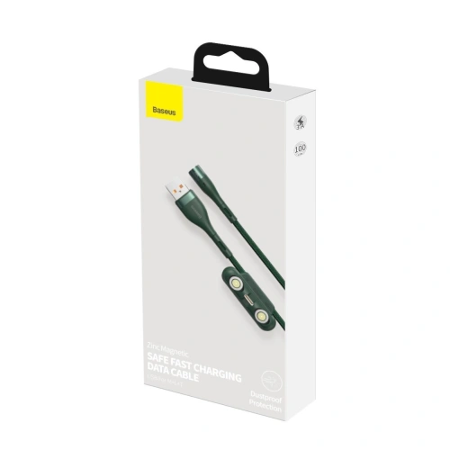 Kup Cablul USB Baseus Fast 4w1 USB la USB-C / Lightning / Micro 3A 1m (verde) - BSU1814GRN - {ean13} - Sklep Home Screen