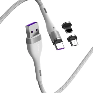 Kup Kabel USB Baseus Fast 4w1 USB do USB-C / Lightning / Micro 5A 1m (bílý) - BSU1815WHT - {ean13} - Sklep Home Screen
