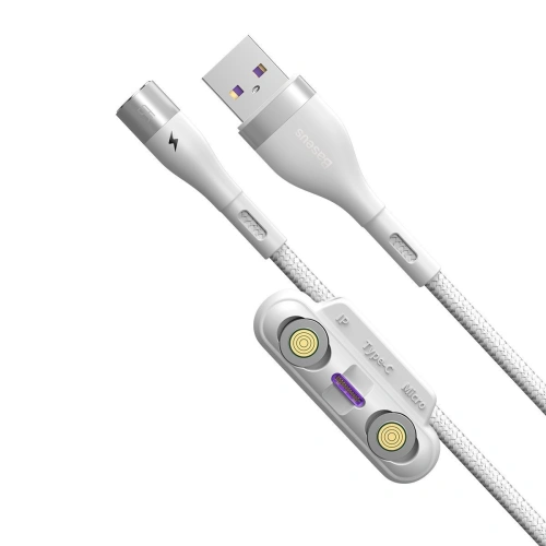 Kup Kabel USB Baseus Fast 4w1 USB do USB-C / Lightning / Micro 5A 1m (bílý) - BSU1815WHT - {ean13} - Sklep Home Screen