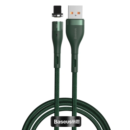 Kup USB - Lightning mágneses kábel Baseus Zinc 2.4A 1m (zöld) - BSU1817GRN - {ean13} - Sklep Home Screen