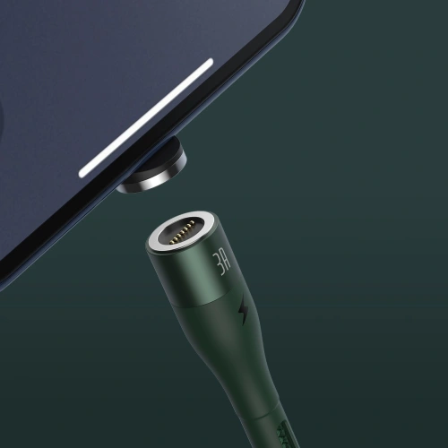 Buy USB magnetic cable - Lightning Baseus Zinc 2.4A 1m (green) - BSU1817GRN - {ean13} - Home Screen Store Europe