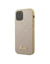Etui Guess GUHCP12MPUILGLG Apple iPhone 12/12 Pro arany/złoty kemény tok Irizáló Love Script Arany Logó