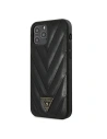 Guess Apple Tasche GUHCP12MPUVQTMLBK iPhone 12/12 Pro schwarz/schwarz Hardcase V-Quilted Collection