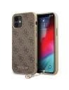 Etui Guess GUHCP12SGF4GBR Apple iPhone 12 mini hnědý/brown hardcase 4G Charms Collection