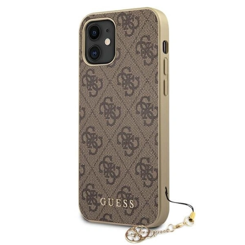 Kup Etui Guess GUHCP12SGF4GBR Apple iPhone 12 mini brązowy/brown hardcase 4G Charms Collection - GUE698BR - {ean13} - Sklep Home Screen