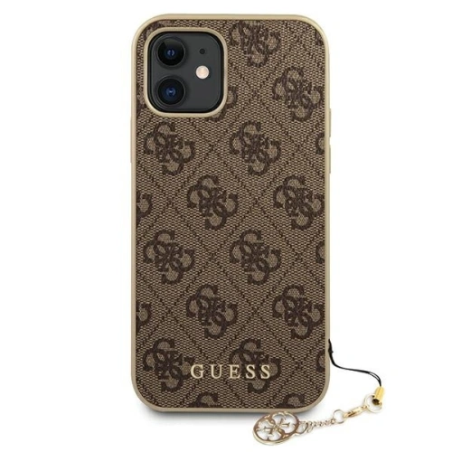 Kup Etui Guess GUHCP12SGF4GBR Apple iPhone 12 mini brązowy/brown hardcase 4G Charms Collection - GUE698BR - {ean13} - Sklep Home Screen