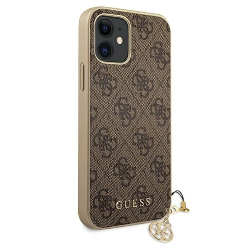 Kup Etui Guess GUHCP12SGF4GBR Apple iPhone 12 mini brązowy/brown hardcase 4G Charms Collection - GUE698BR - {ean13} - Sklep Home Screen