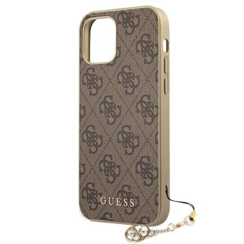Kup Etui Guess GUHCP12SGF4GBR Apple iPhone 12 mini brązowy/brown hardcase 4G Charms Collection - GUE698BR - {ean13} - Sklep Home Screen