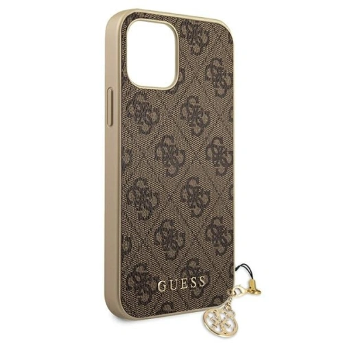 Kup Etui Guess GUHCP12SGF4GBR Apple iPhone 12 mini brązowy/brown hardcase 4G Charms Collection - GUE698BR - {ean13} - Sklep Home Screen