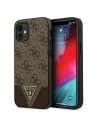Kup Etui Guess GUHCP12SPU4GHBR Apple iPhone 12 mini brązowy/brown hardcase 4G Triangle Collection - GUE704BR - {ean13} - Sklep Home Screen