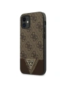Kup Etui Guess GUHCP12SPU4GHBR Apple iPhone 12 mini brązowy/brown hardcase 4G Triangle Collection - GUE704BR - {ean13} - Sklep Home Screen