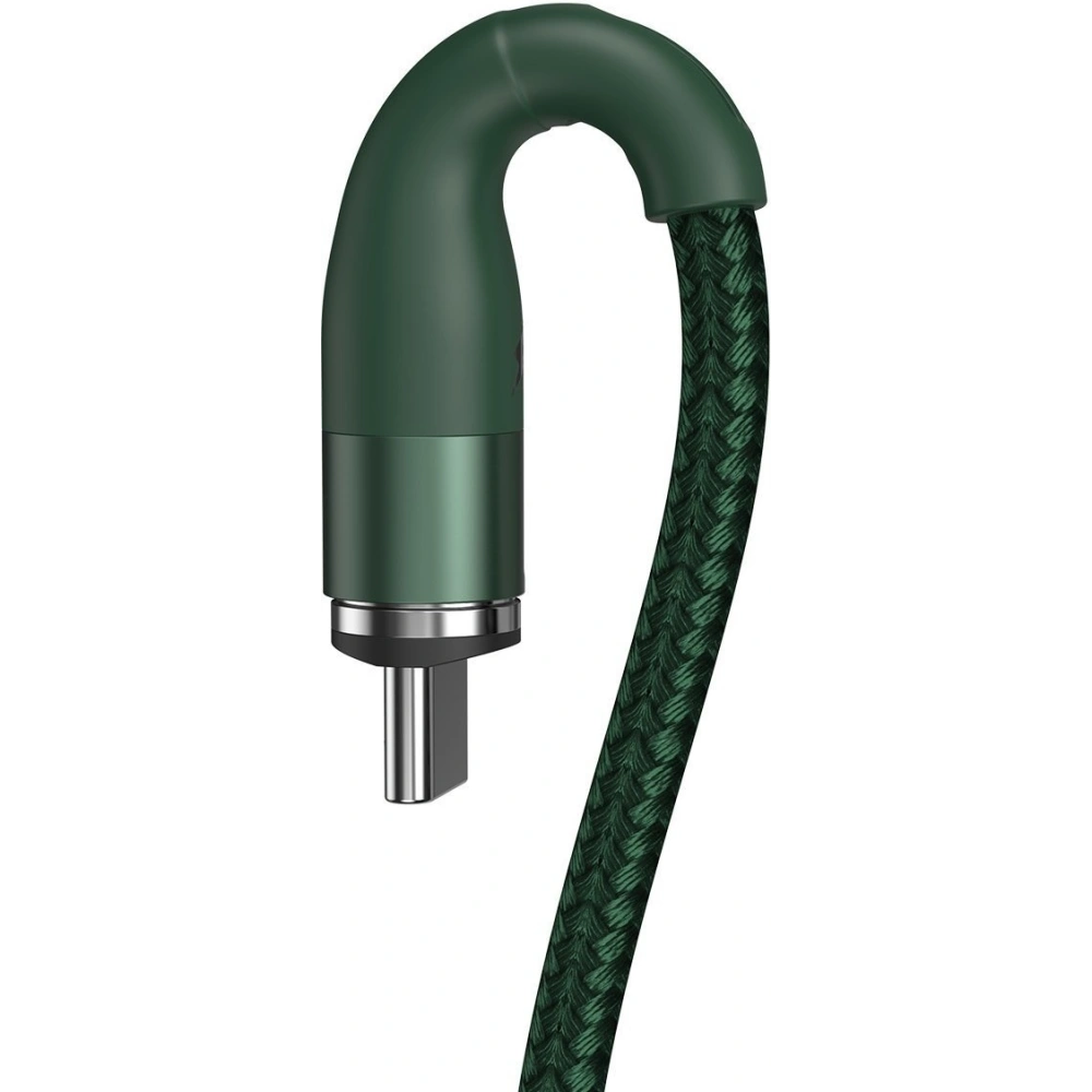 Kabel magnetyczny USB - USB-C Baseus Zinc 3A 1m (zielony)