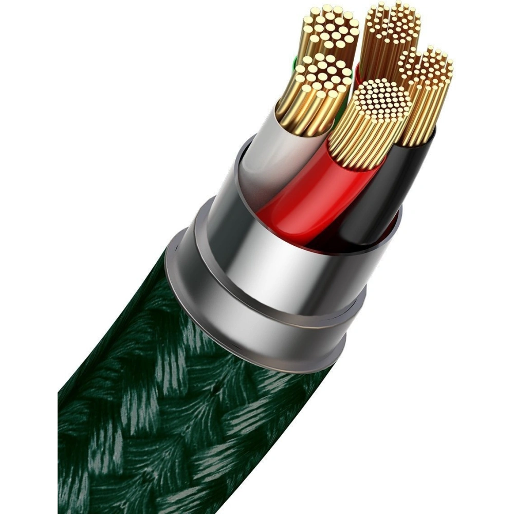 Kabel magnetyczny USB - USB-C Baseus Zinc 3A 1m (zielony)