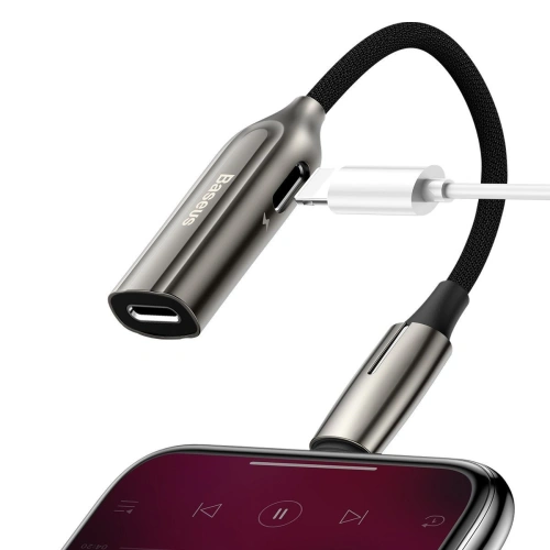Buy Audio Baseus L55 Lightning adapter for 2x Lightning (silver) - BSU1822SLV - {ean13} - Home Screen Store Europe